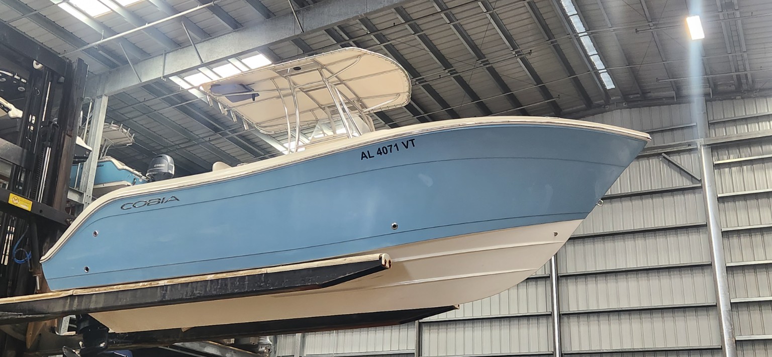 Setting boat-lift bunks for proper hull support