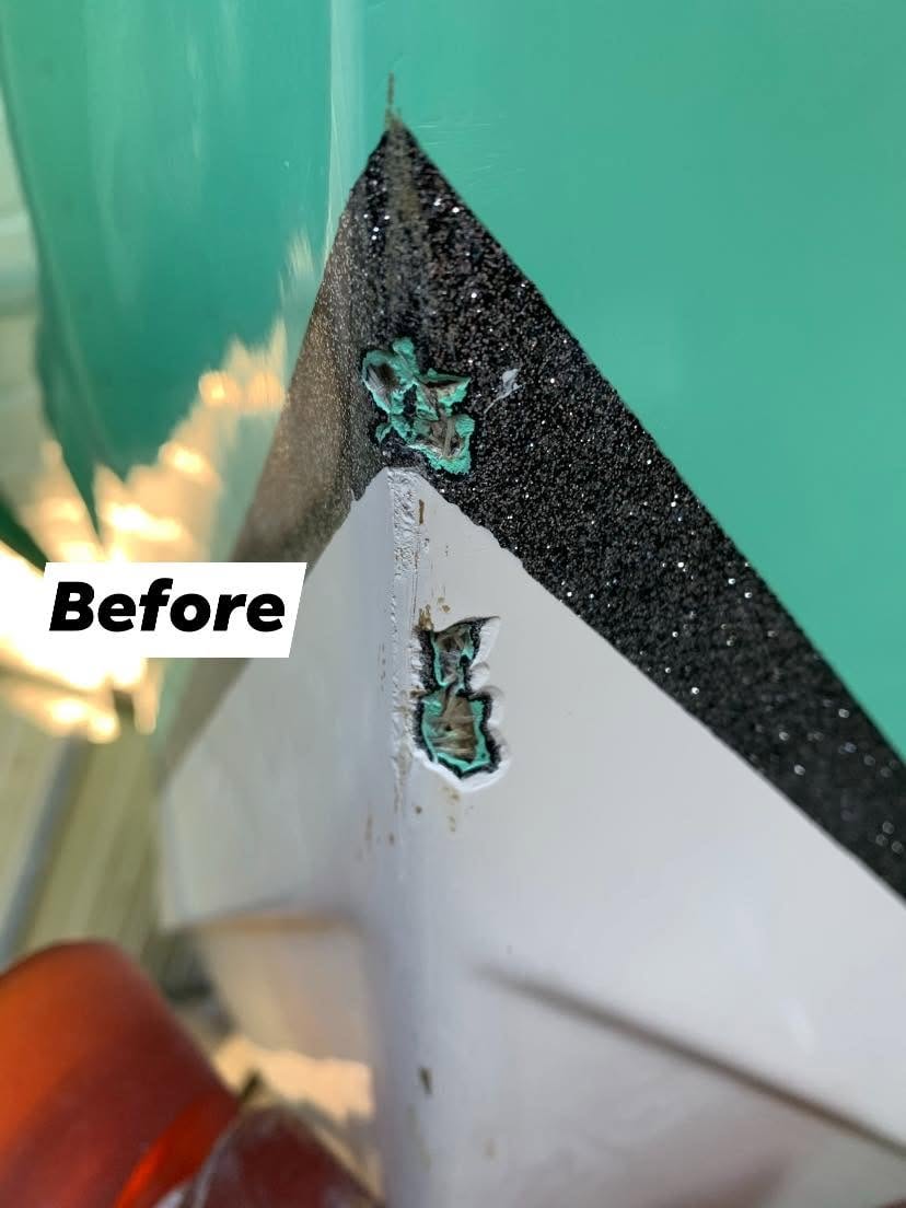 Preventing fiberglass, gelcoat and upholstery damage