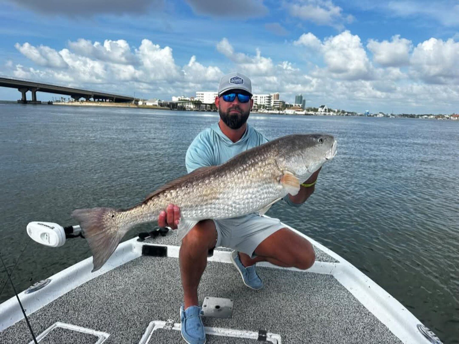 Redfish around marshes, passes and structure