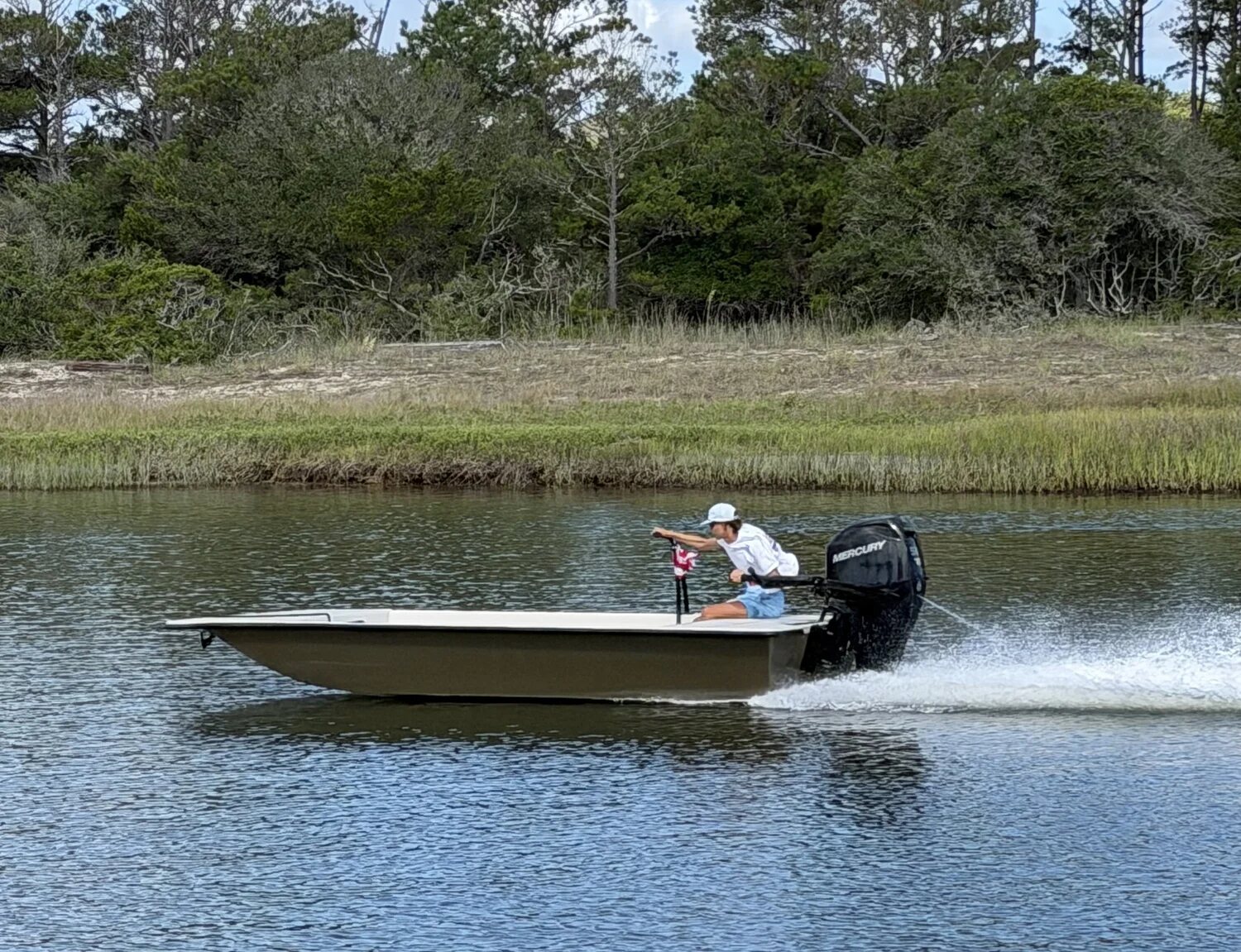 Delta Boatworks Delta Skiff 1660 on the water