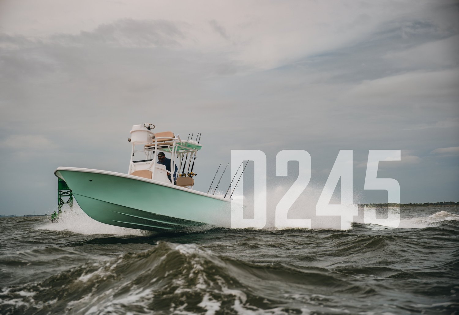Delta Boatworks Delta 245 running offshore