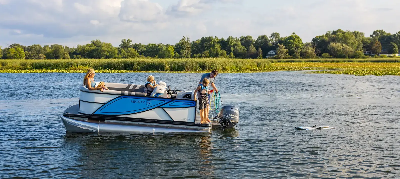 2026 Godfrey Mighty G compact fishing pontoon