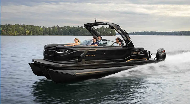 2026 Godfrey Monaco pontoon underway