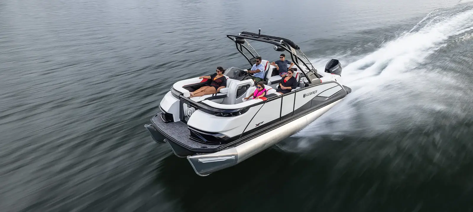 2026 Godfrey XP performance tritoon underway
