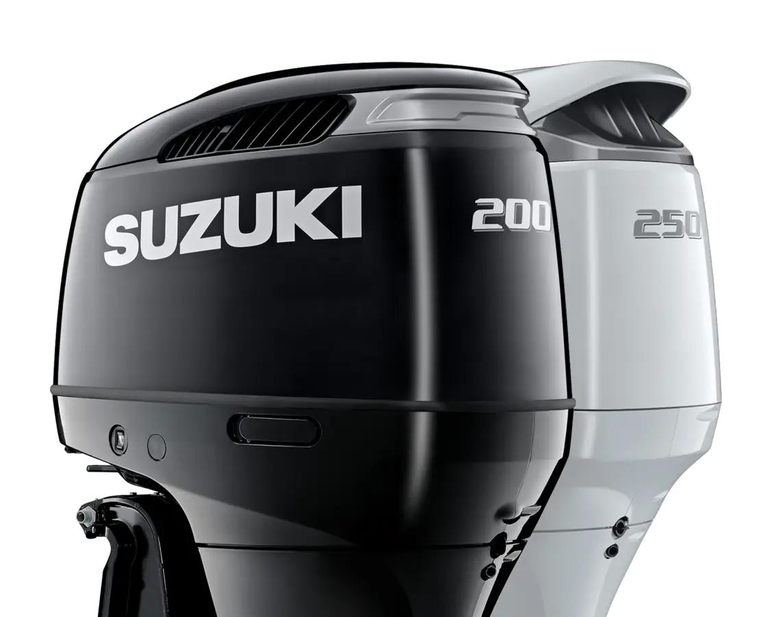 Suzuki V6 and dual-prop outboard engine lineup